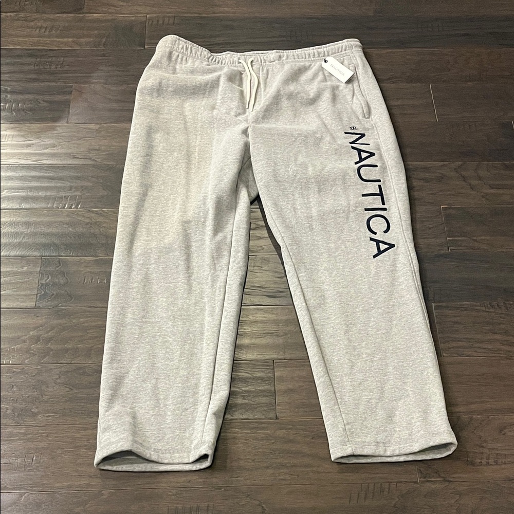 Nautica Anchor Sweatpants Pants gray new embroidered Mens Size XXL